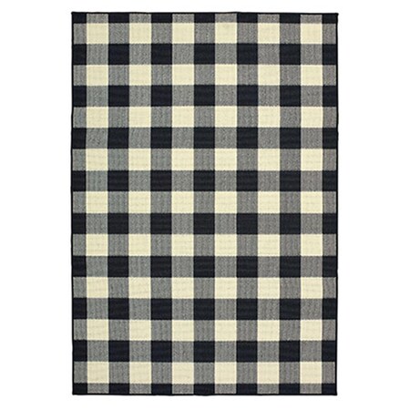 Oriental Weavers 7 ft. 10 in. x 10 ft. 10 in. Marina Rectangle Rug Black M1932K240330ST